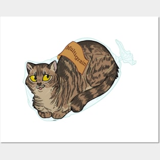 Catloaf: Multigrain (tabby) Posters and Art